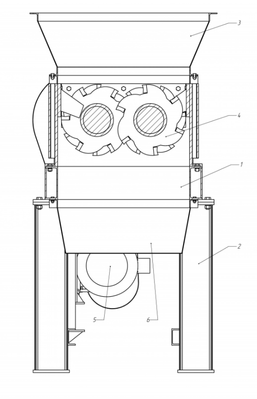 Двухвальный шредер