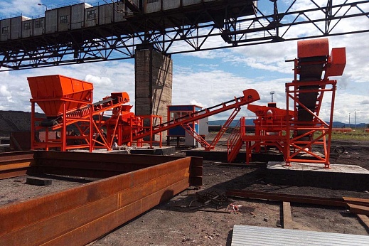 Линия дробления и сортировки угля