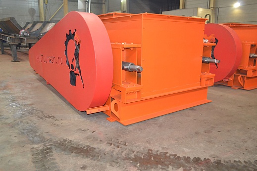 Дробилка валковая с рифлеными валками ДВР-2-800