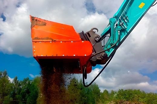 Шредерный просеивающий ковш КПШ-30