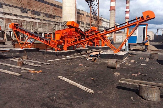 Линия дробления и сортировки угля