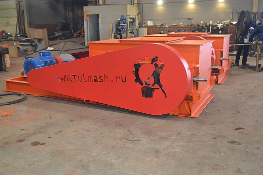 Дробилка валковая с рифлеными валками ДВР-2-800