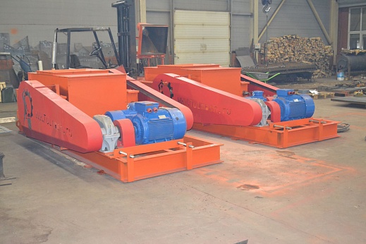 Дробилка валковая с рифлеными валками ДВР-2-800