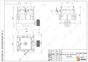 Габаритный чертеж конусная дробилка КД-600