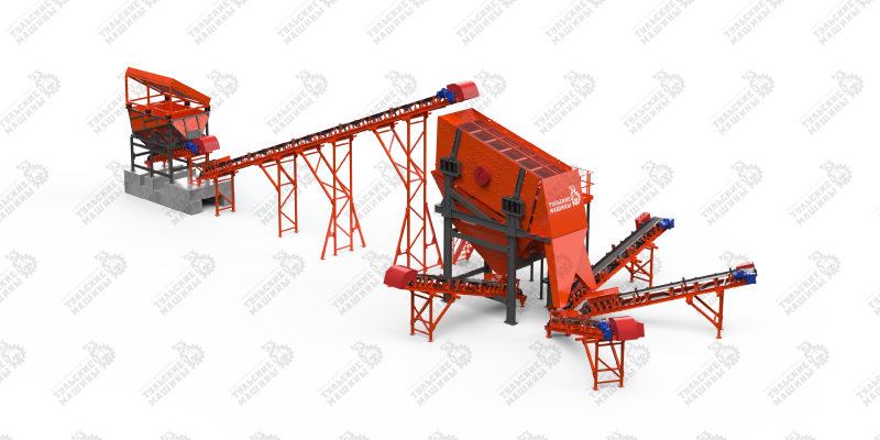 Линия с пластинчатым питателем