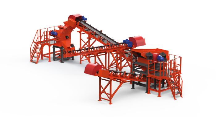 Линия дробления ракушек