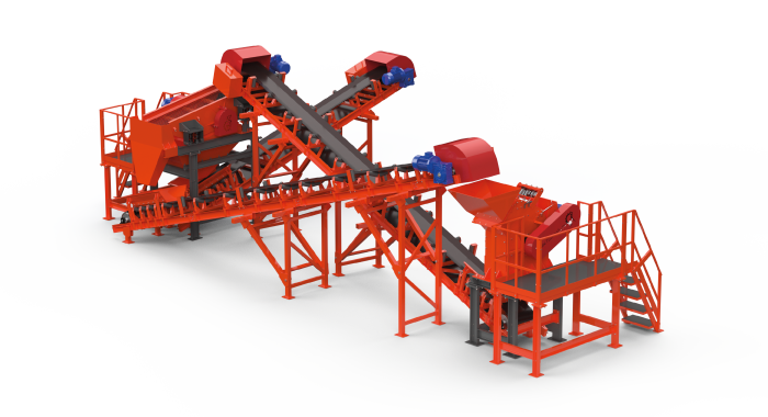 Комплекс по дроблению гальки