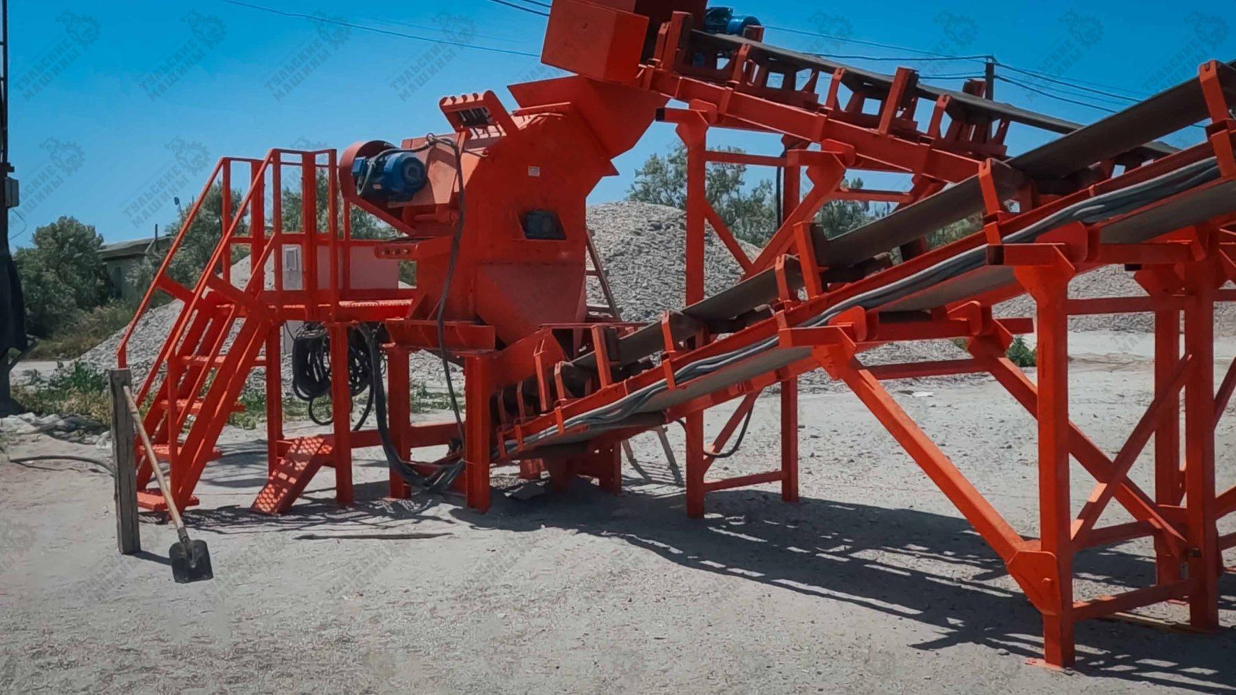 Роторная дробилка в производственной линии