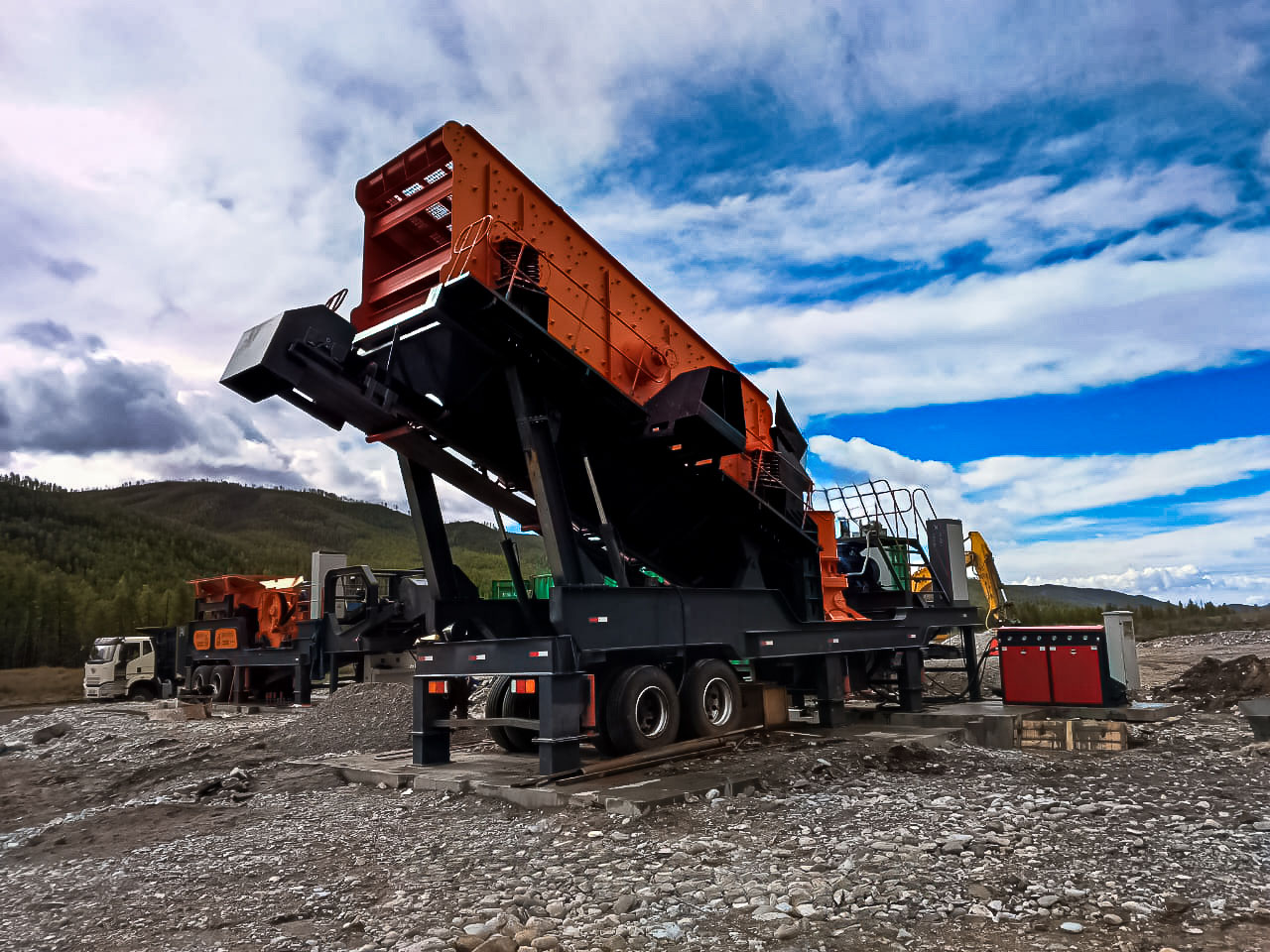 Роторная дробилка на колесах